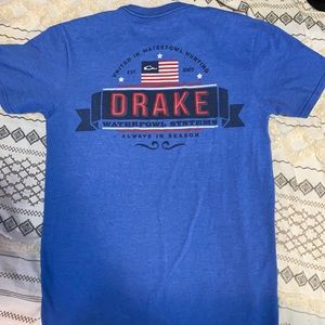 Drake Waterfowl Shirt Blue Size Small